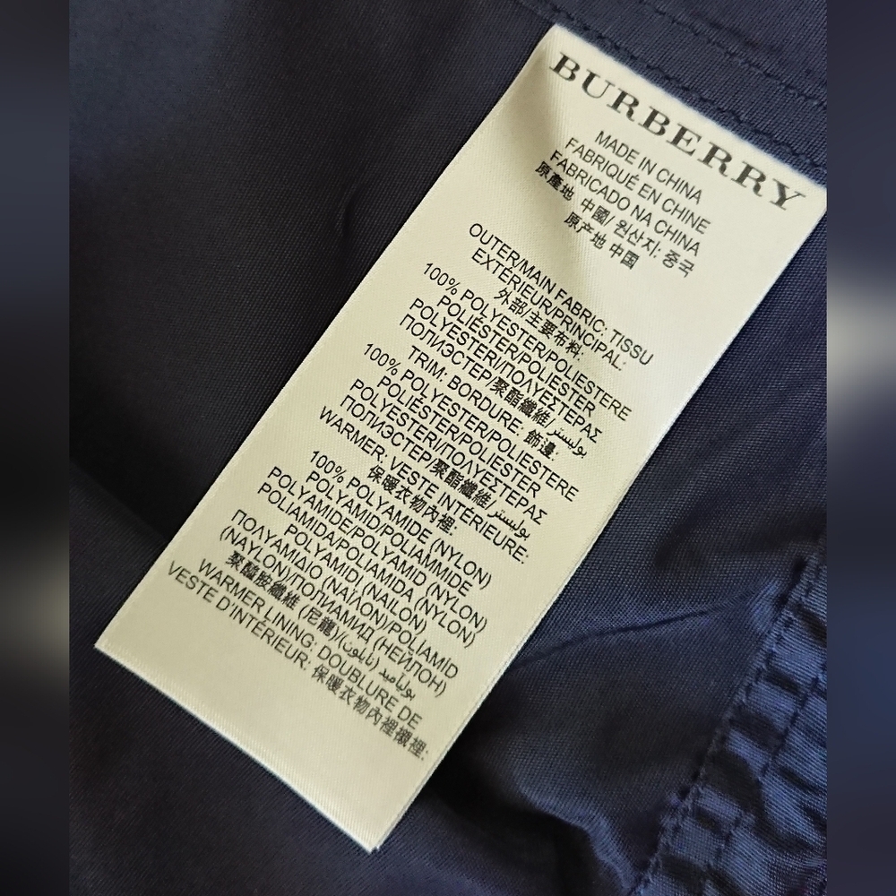 Burberry signature Utility jacket/raincoat w/detachable quilted vest size XS - Picture 14 of 16